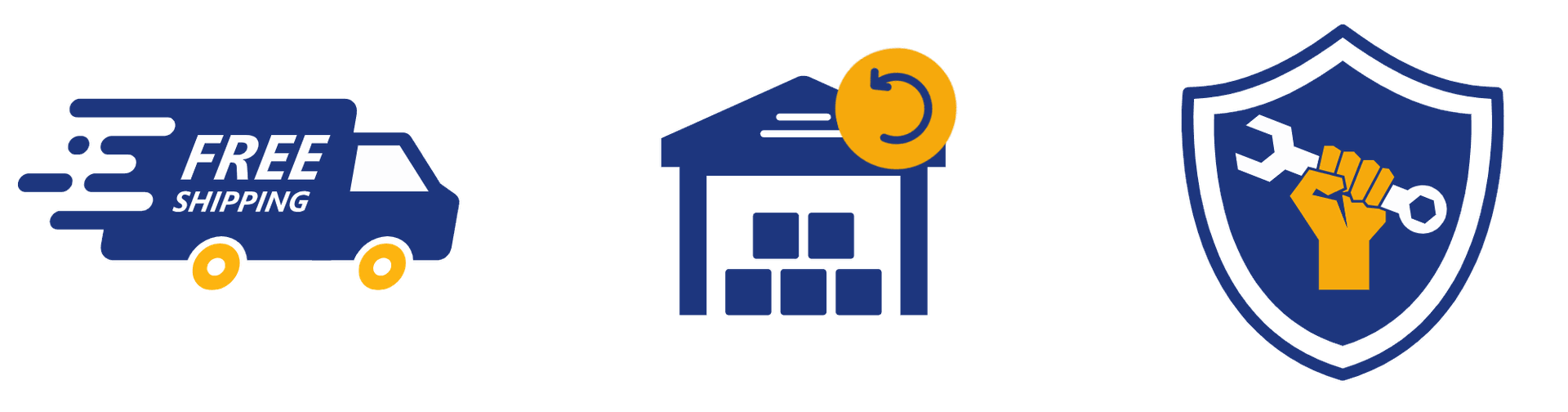 Free Shipping, Easy Returns, Warranty Covers Labour!