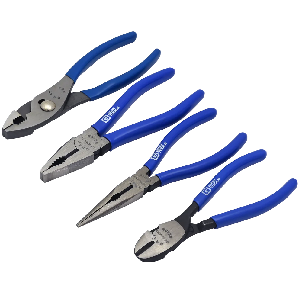 GRAY TOOLS 4 Piece General Maintenance Pliers Set