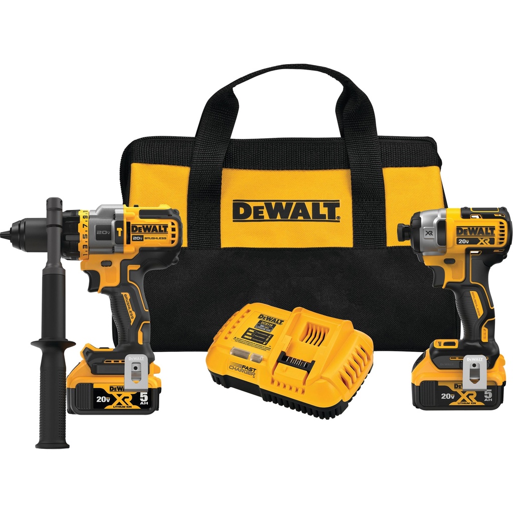 DeWALT 20V MAX* Brushless Cordless 2-Tool Kit Hammer Drill/Driver with FLEXVOLT Advantage™