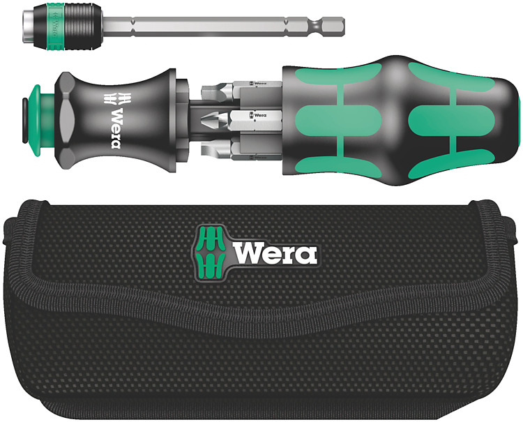 WERA Kraftform Kompakt 26 with pouch, 7 pieces