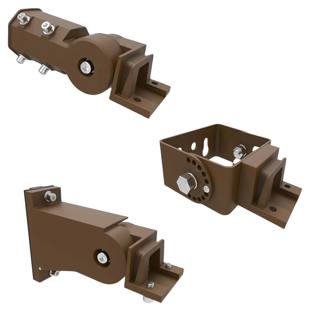 [ACCS-MB-SF-04] AREAV3/V4 Shoebox Light Mounting Brackets (Slip Fitter, White)